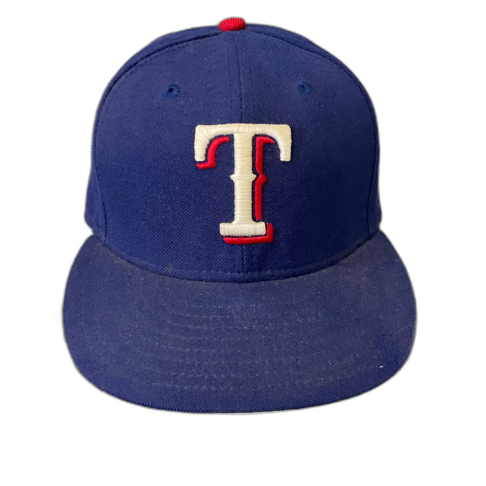 Vintage Texas Rangers Authentic Collection New Era Fitted Hat - Size 7 1/8